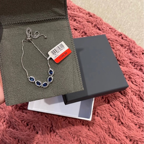 Sapphire bolo bracelet - Picture 3 of 7